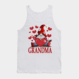 Gnome Grandma Valentine Tank Top